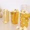 36 Gold White 4" Popcorn Style Cardboard Candy Gift Favor BOXES